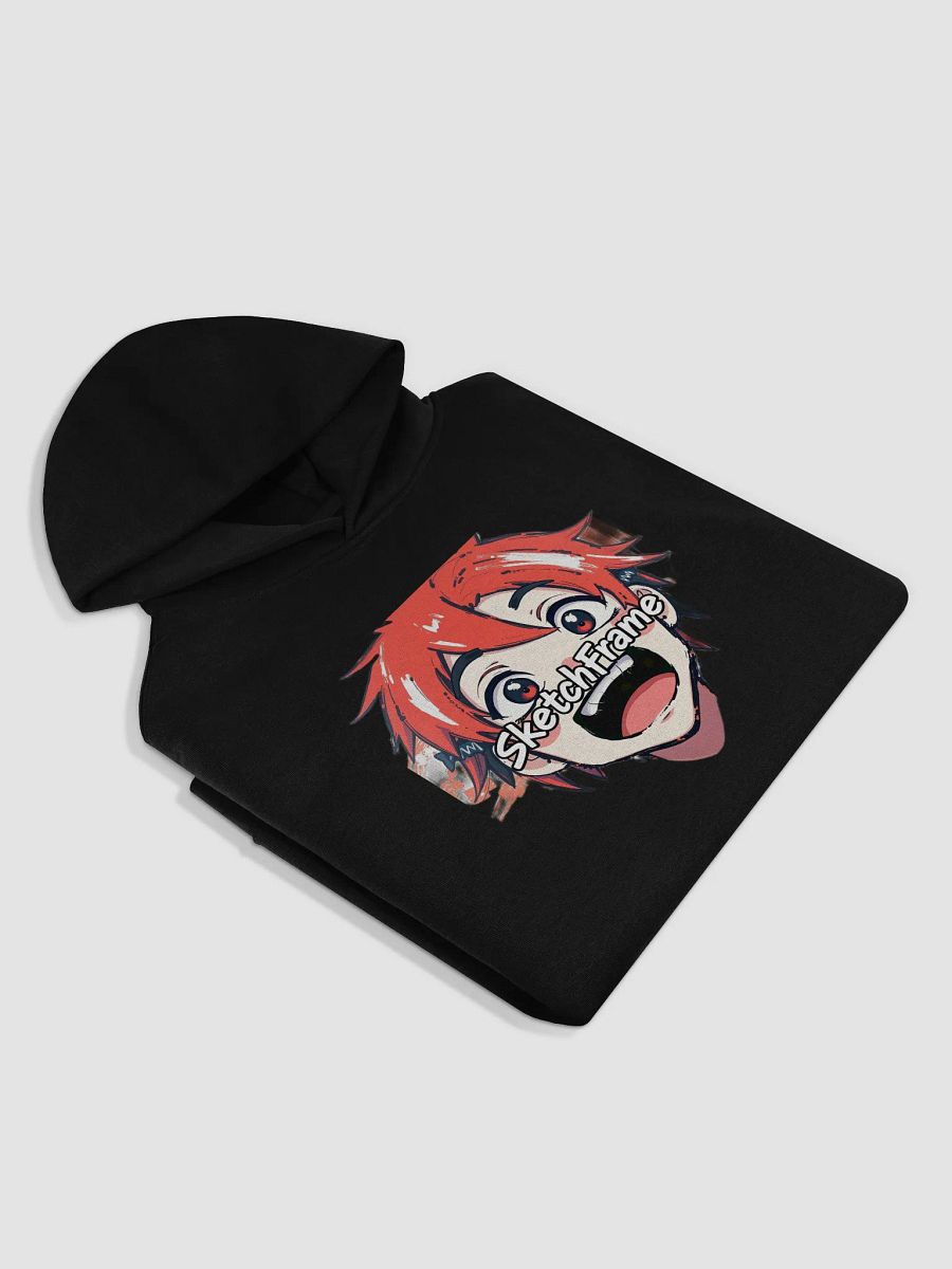 🎨 Sketchframe Anime Hoodie – Expressive Red Hair Manga Pullover product image (9)