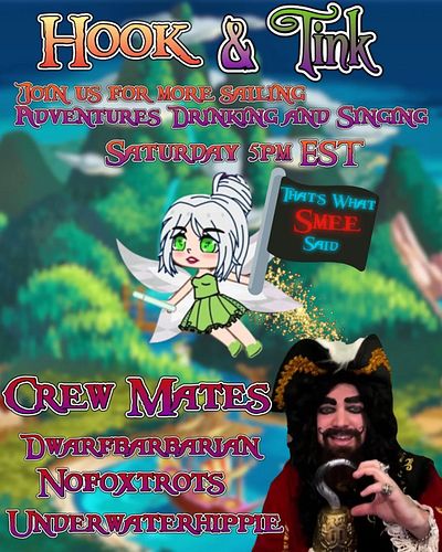 Join us This Saturday! As We Sail Drink and Sing Our Way Through @seaofthievesgame With Friends 🪝🧚‍♂️ Sea You There! 
•
#twit...