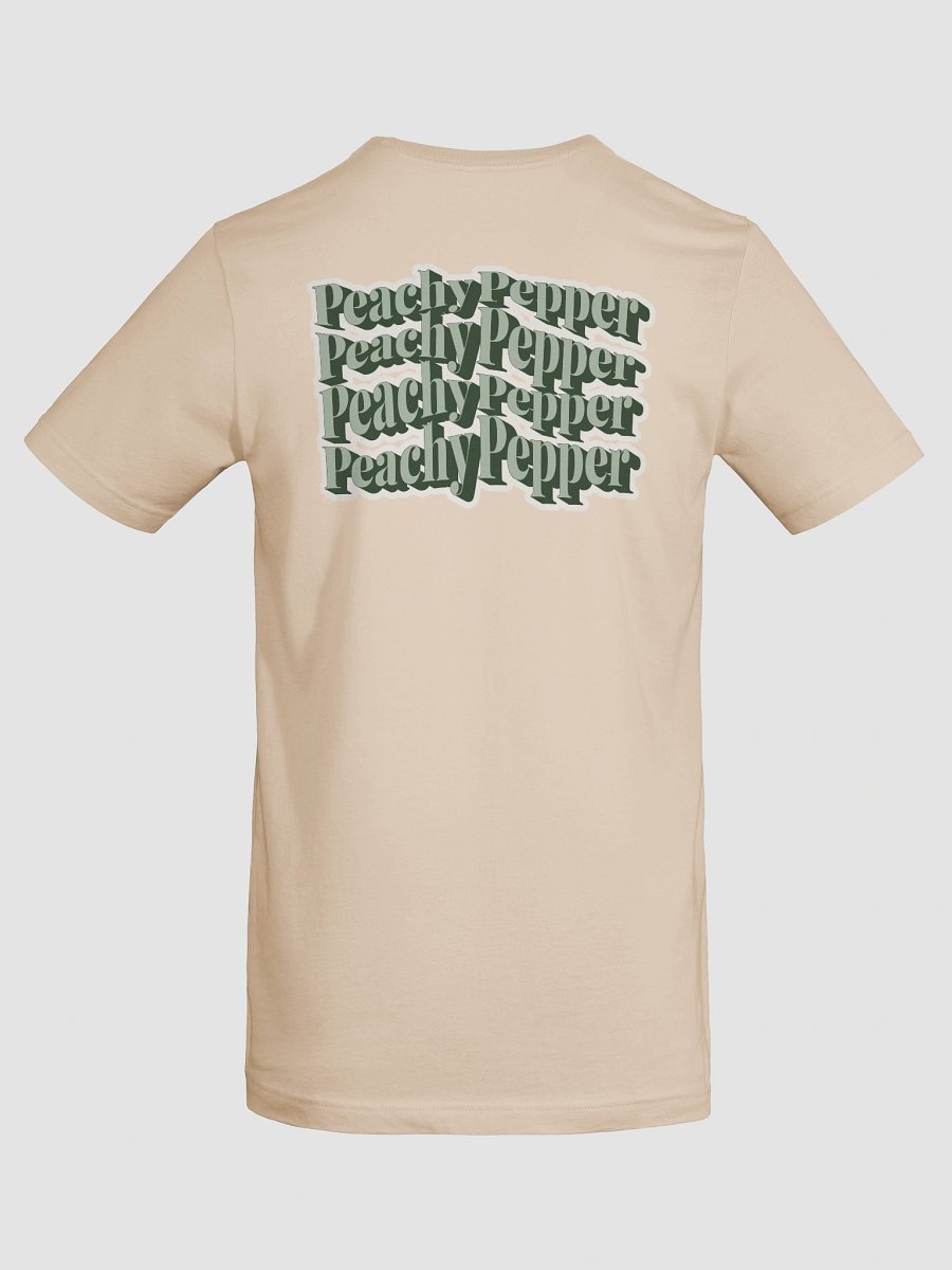 Retro Warped Green Peachy Pepper T-Shirt - Soft Earthy product image (8)