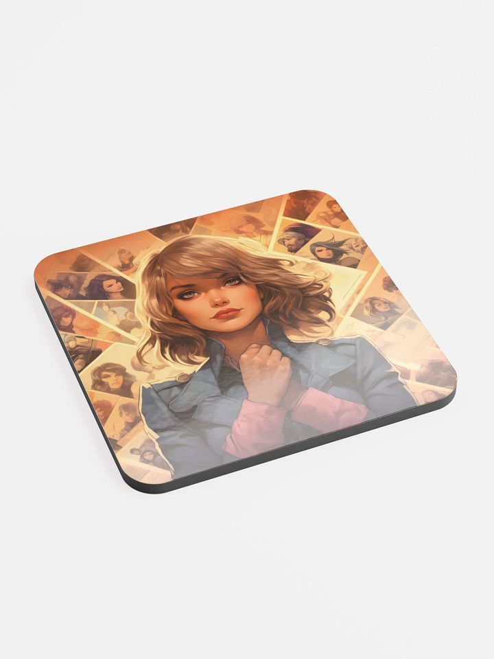 Pages Of My Life Glossed Cork Coaster product image (2)