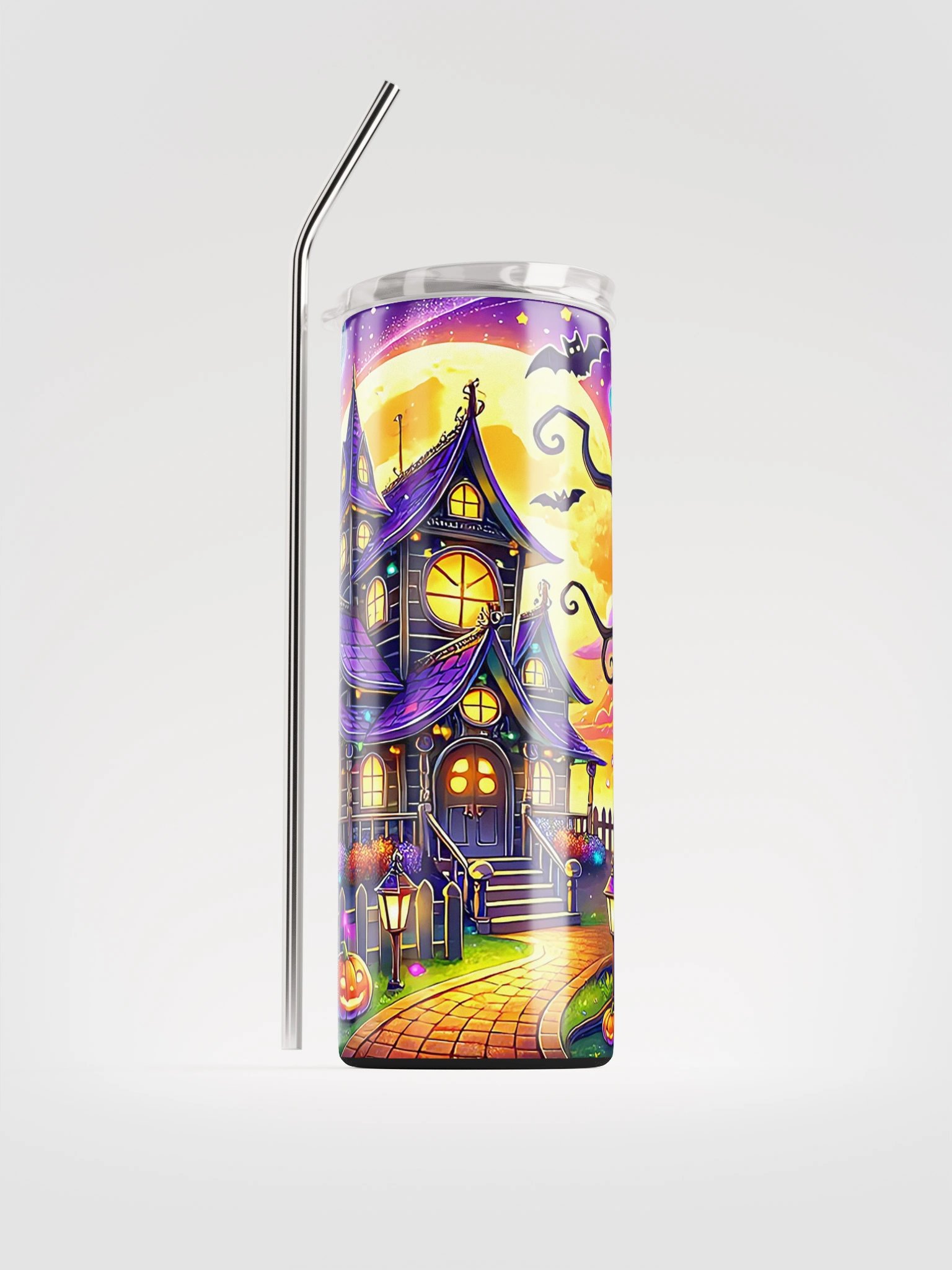 Haunted Castle Halloween Tumbler product image (1)