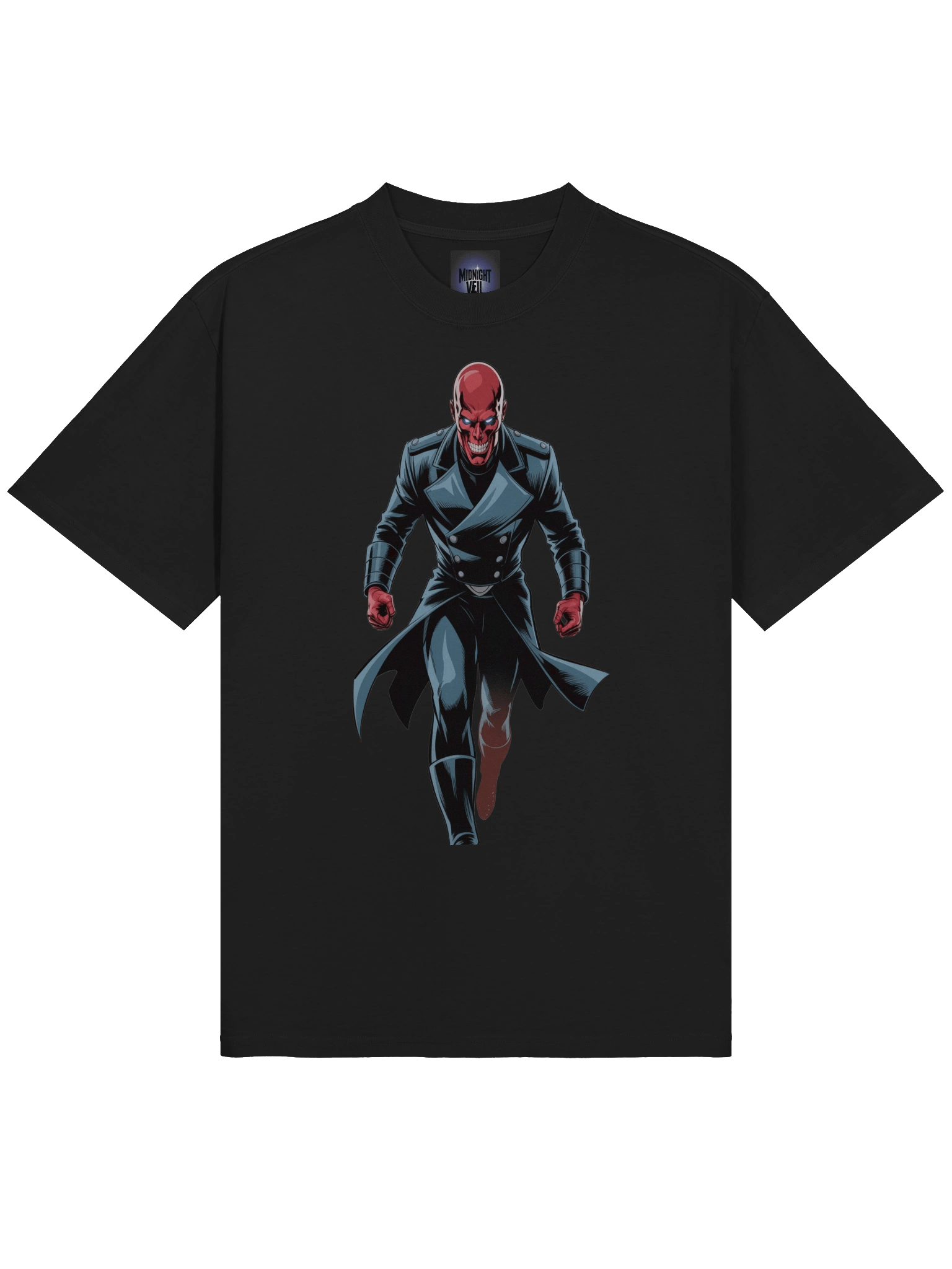 Tyrant's Advance: Red Skull Oversized Faded T-Shirt product image (5)