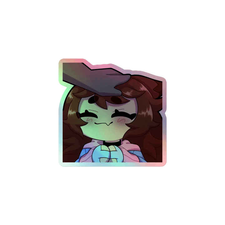 Wolfy Head Pats Holo Sticker product image (1)