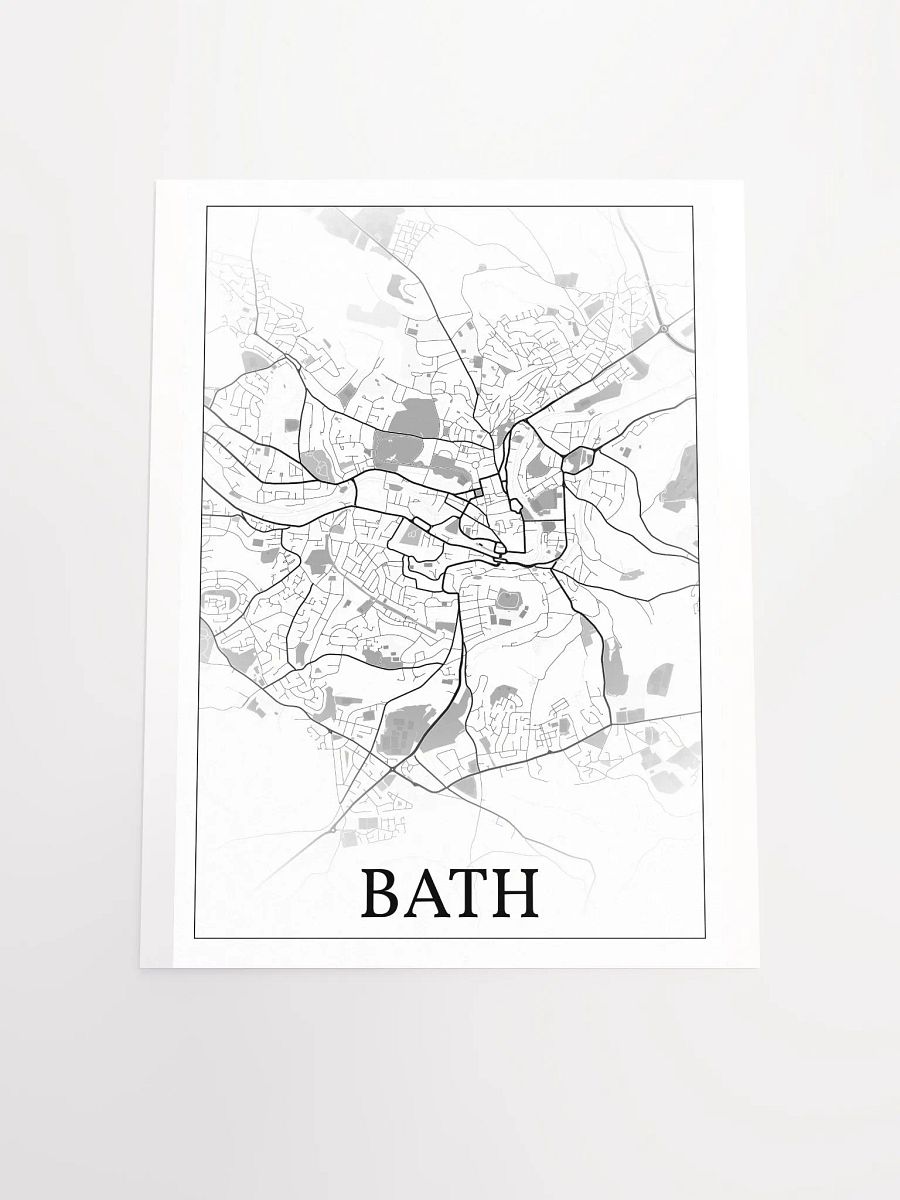 Bath, England, city map print product image (19)