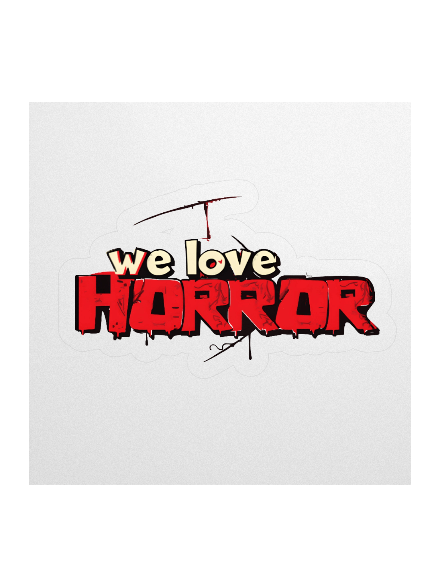 Horror Love Kiss Cut Stickers product image (1)