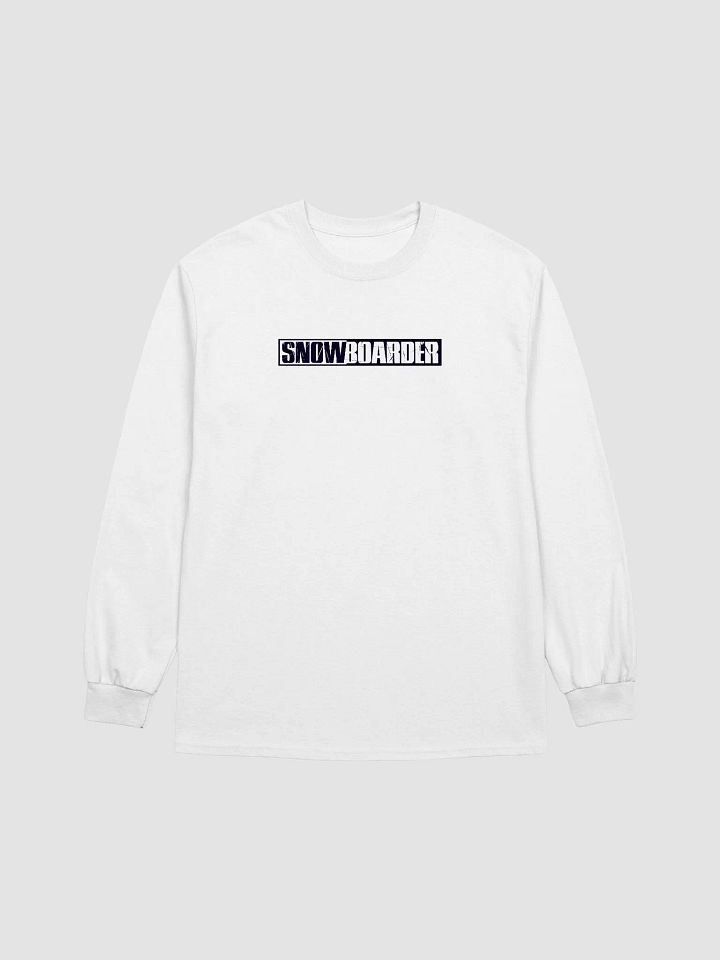 Snowboarder Lockup Logo | Long Sleeve Crew T-Shirt (Light) product image (2)