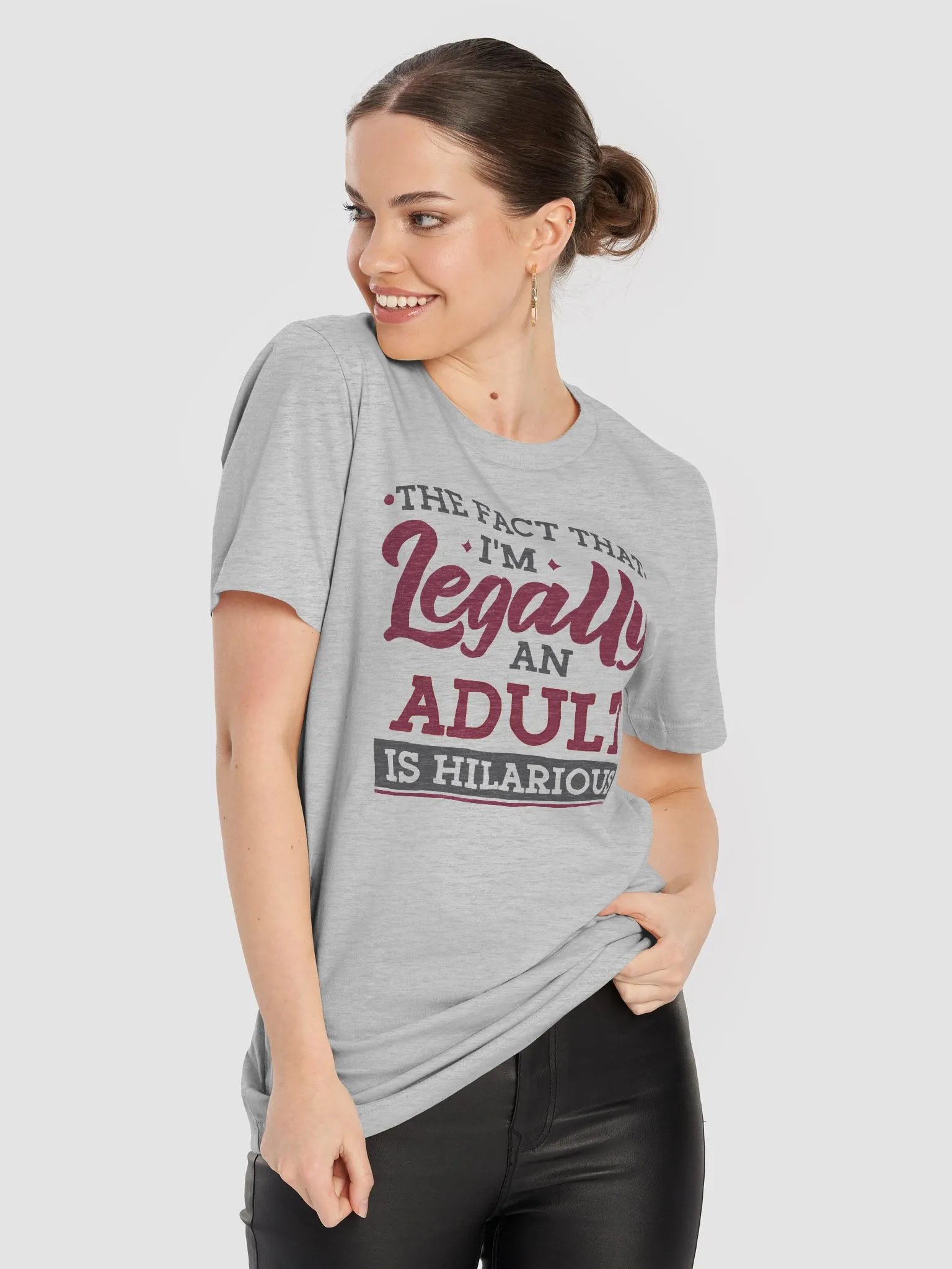 The Fact That I'm Legally an Adult Is Hilarious – Funny Shirt for Millennials and Gen Z About Adulthood product image (2)