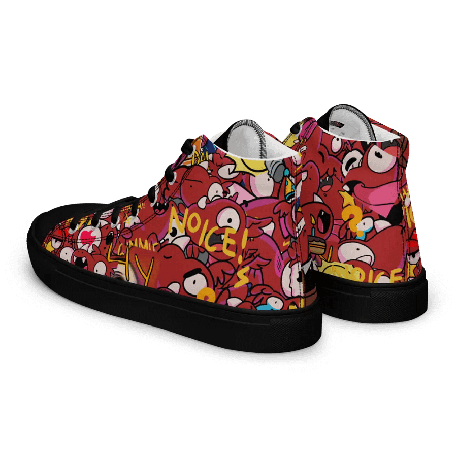 Chaos Draco Black Tongue High Top Canvas Shoes product image (3)