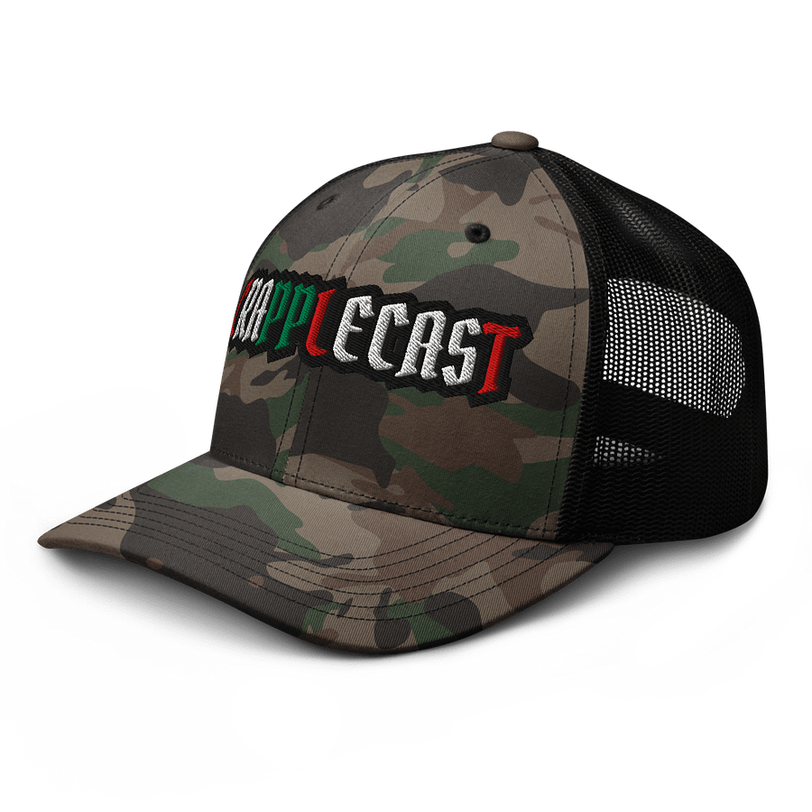 Camo Crapplecast Trucker Hat product image (4)