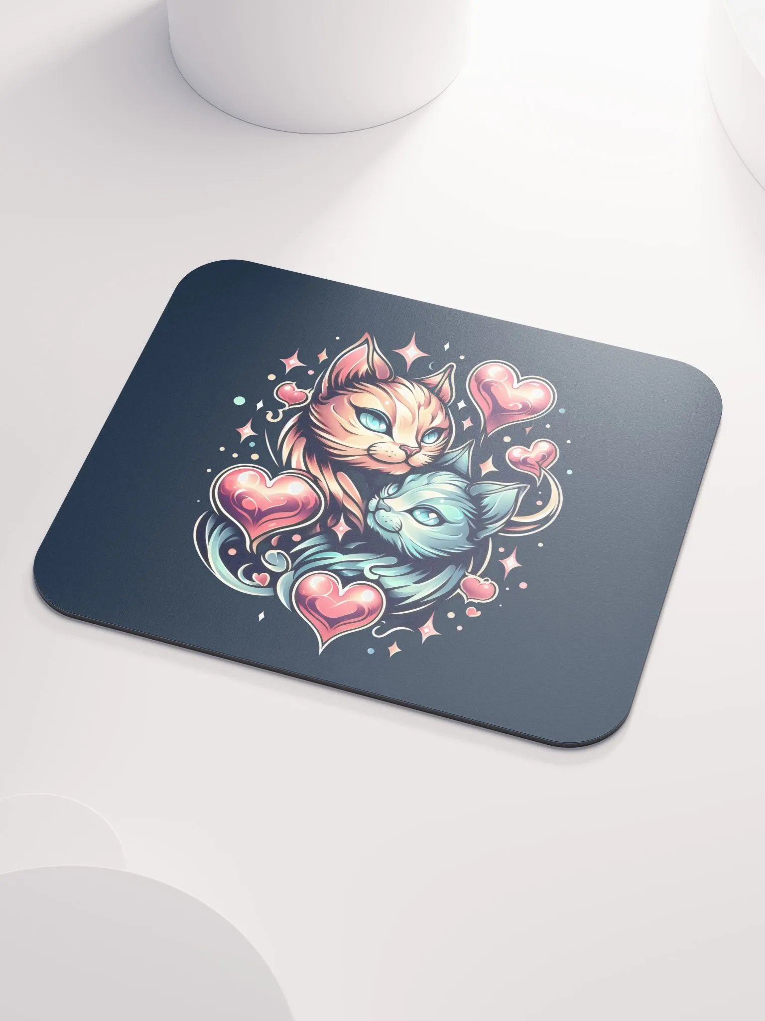Feline Magic Love Mouse Pad product image (4)