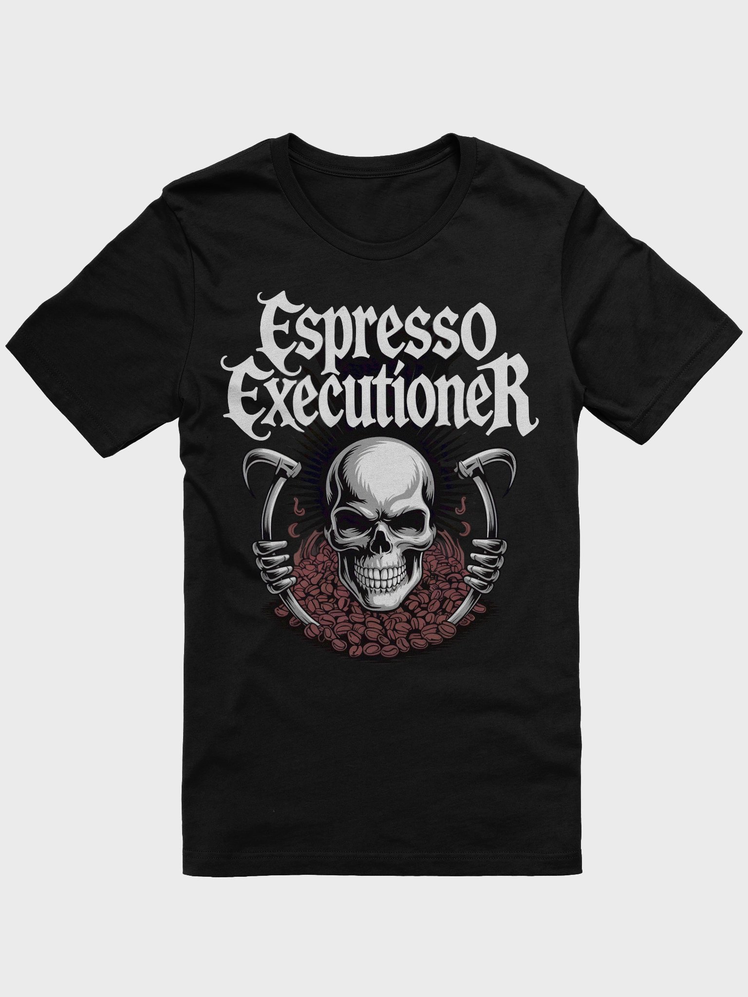 Espresso Executioner Skull T-Shirt product image (1)