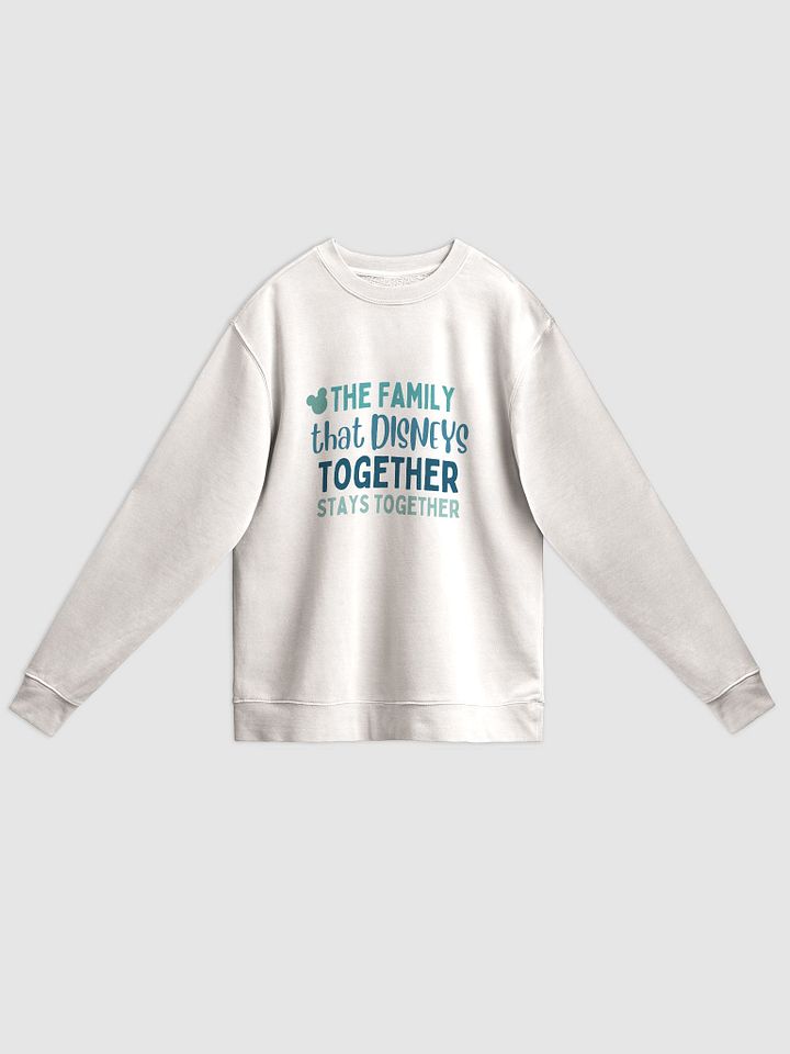 Disney World Family Midweight Pigment Dyed Sweatshirt Ivory product image (1)