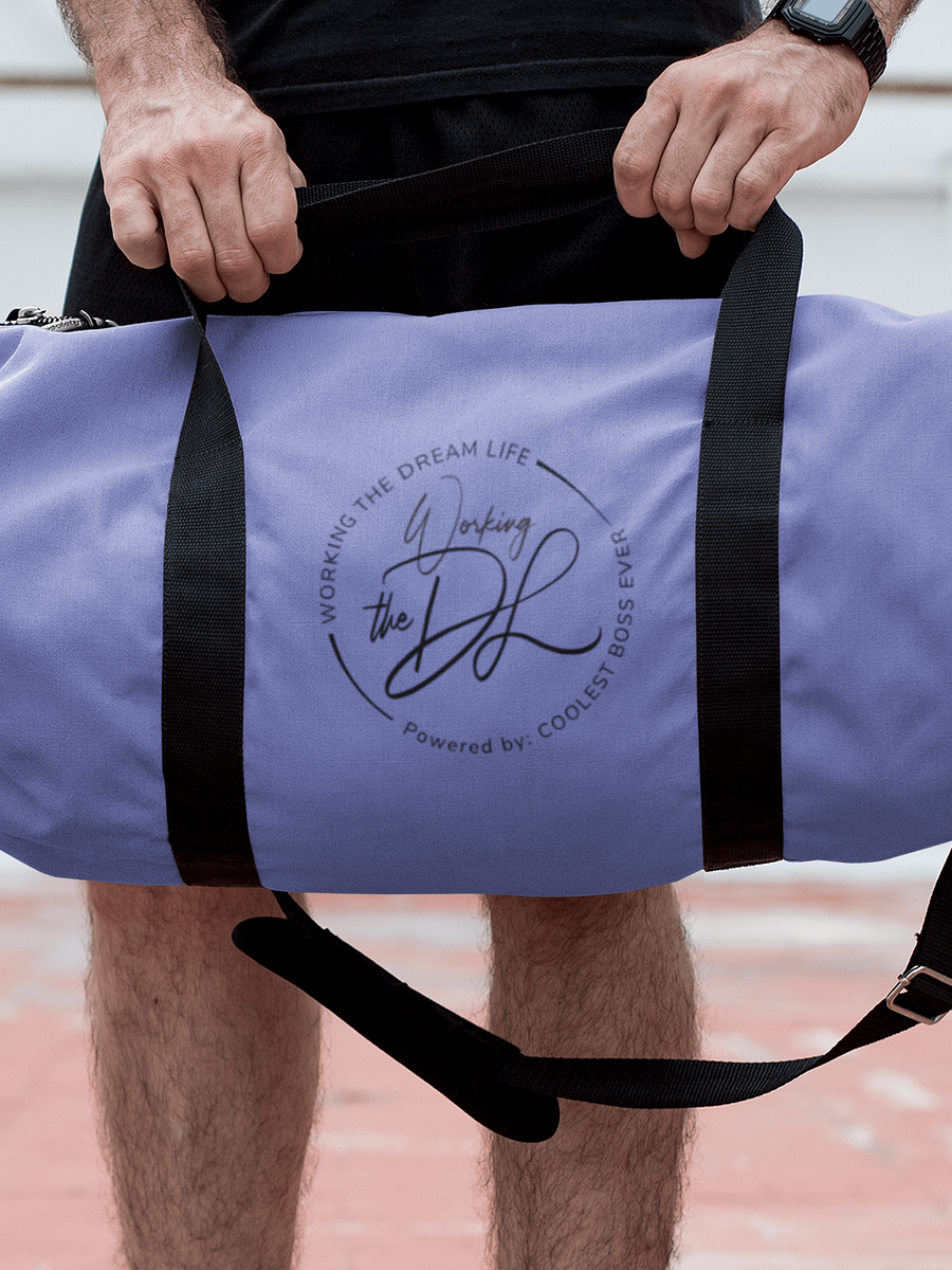 Purple All-Over Print Duffle Bag – Working The Dream Life | Premium Travel & Work Lifestyle Statement product image (6)