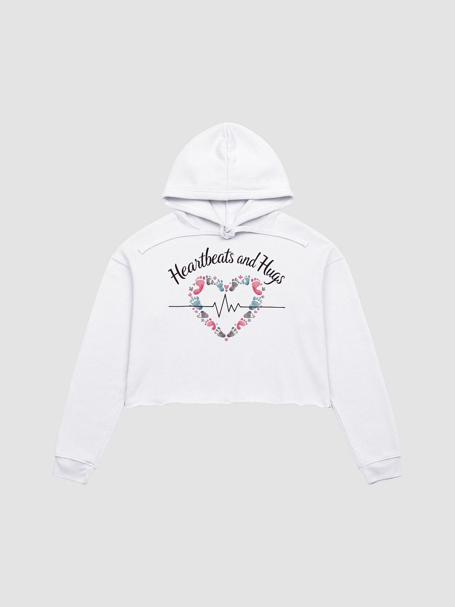 Ekg, Heartbeat and Hug Cropped Hoodie product image (4)