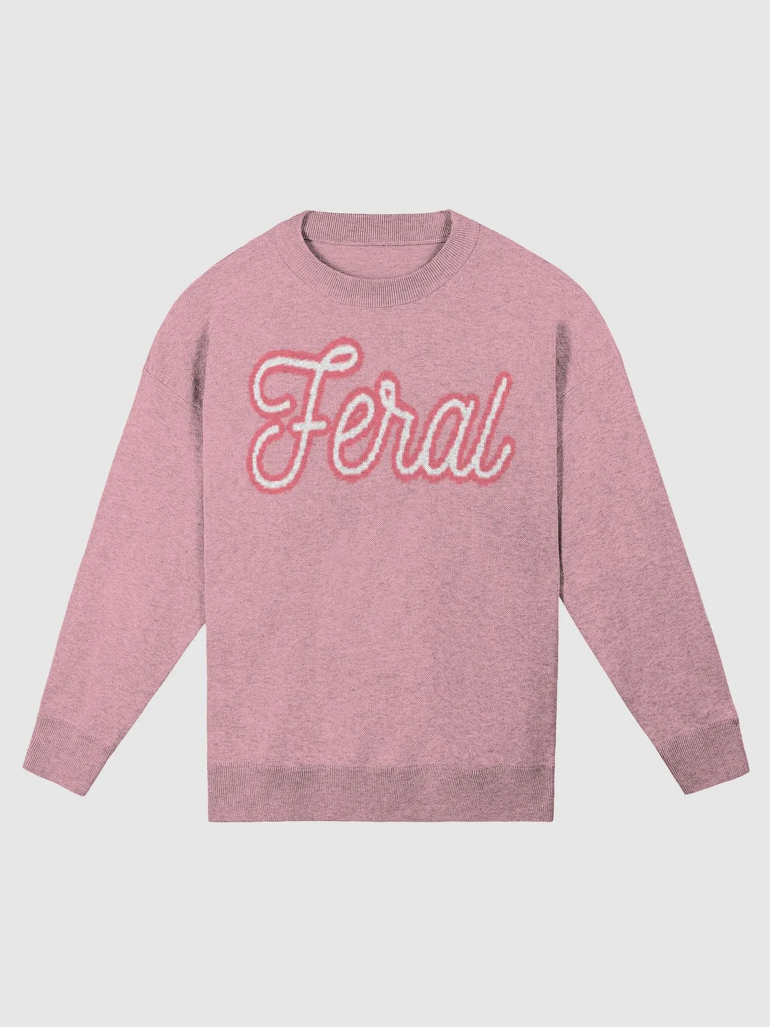 Feral Knit Pink and White product image (2)