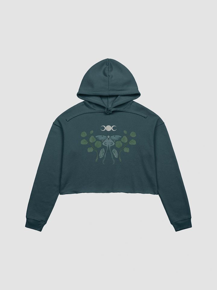 Moth and Crystals Crop Hoodie product image (2)
