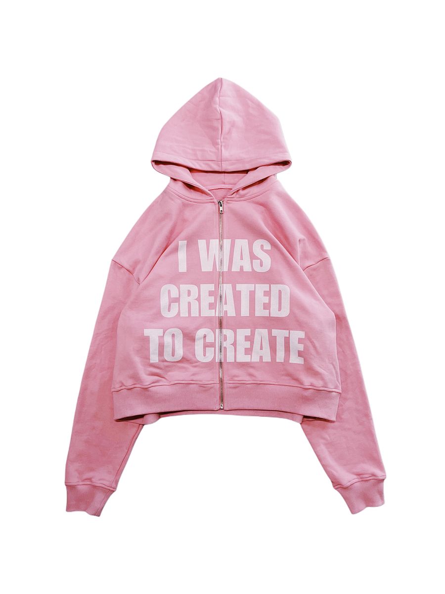 ‘Created To Create’ Zip Up - Pink product image (1)