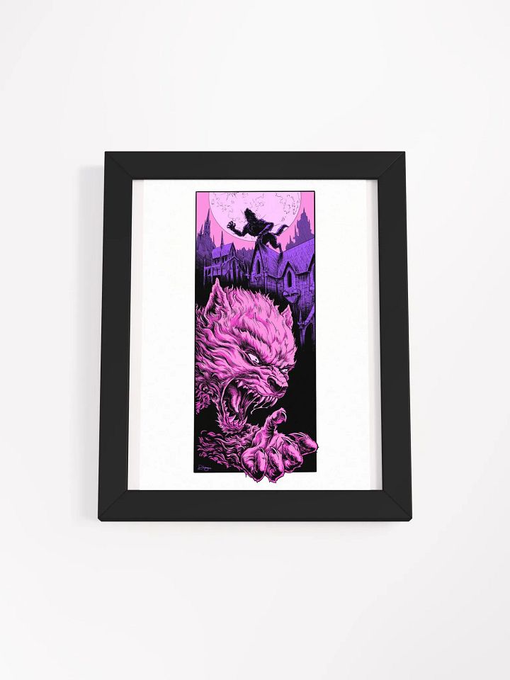 Wolfman Purple Framed Print product image (3)