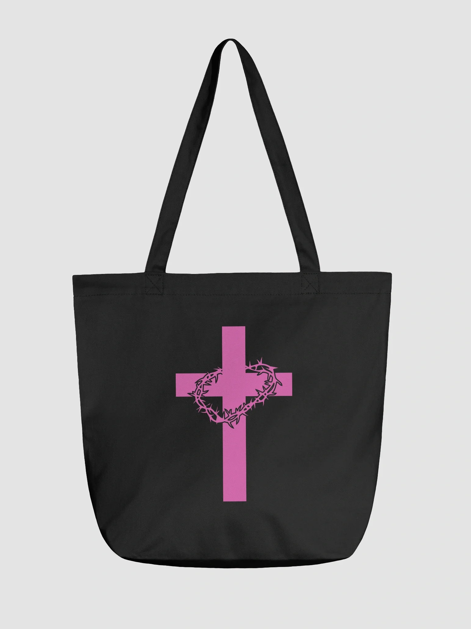 Crowned Cross Eco Tote Bag product image (1)