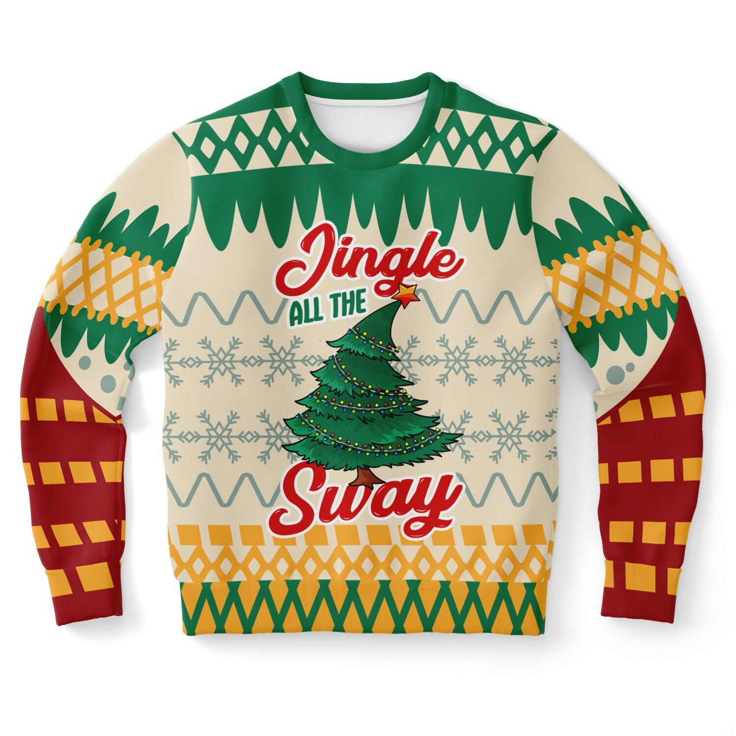 "Jingle All The Sway" Christmas Tree Sweatshirt | Musical Holiday Sweater | Festive Winter Outfit | Funny Christmas Party Outfit product image (9)