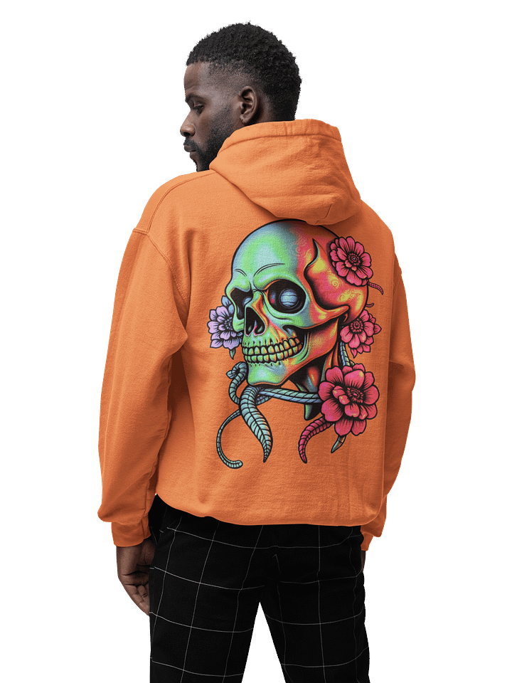 Rebel Bloom Unisex Hoodie - Orange product image (1)