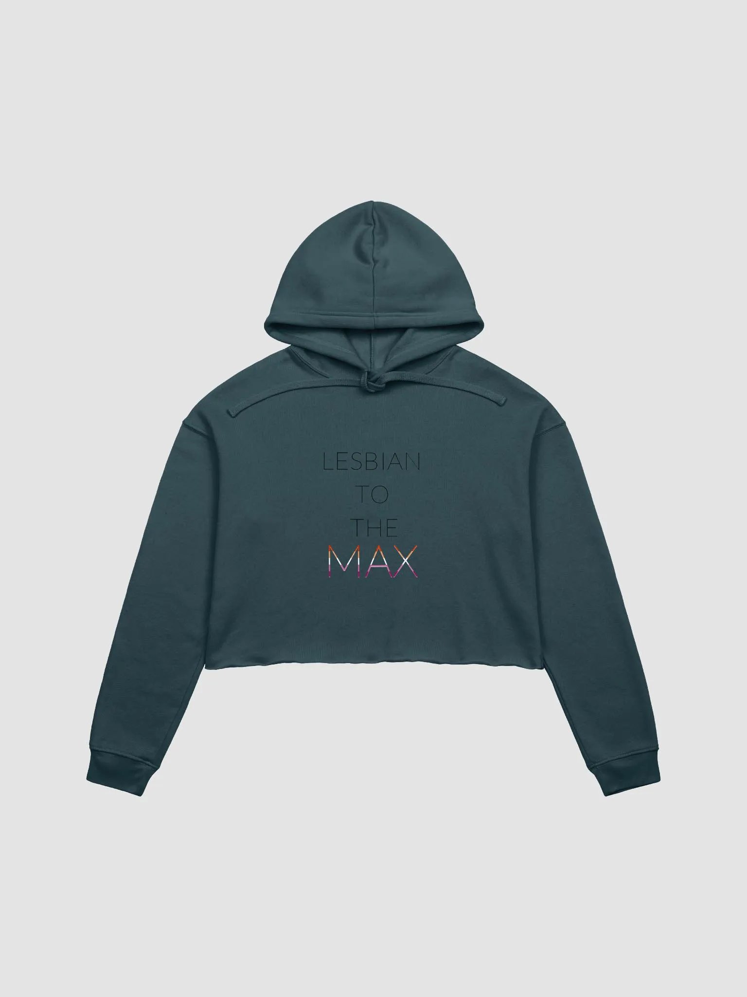 Lesbian To The Max Crop Top Hoodie product image (5)
