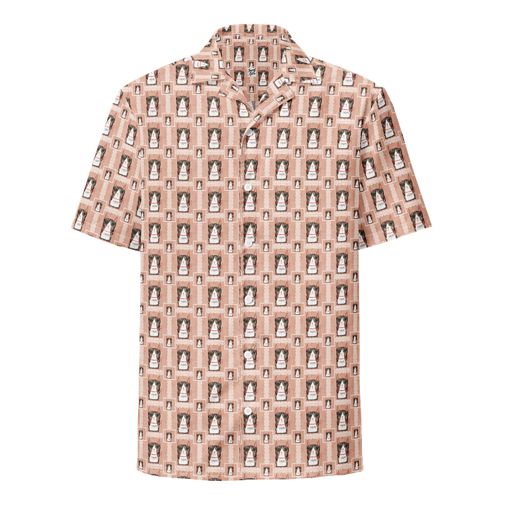 Tabby Cat Hawaiian Shirt - Tan product image (1)