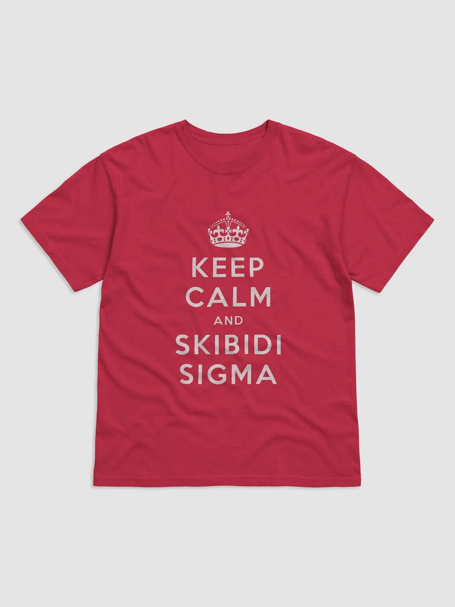 Keep calm and skibidi sigma t-shirt product image (2)