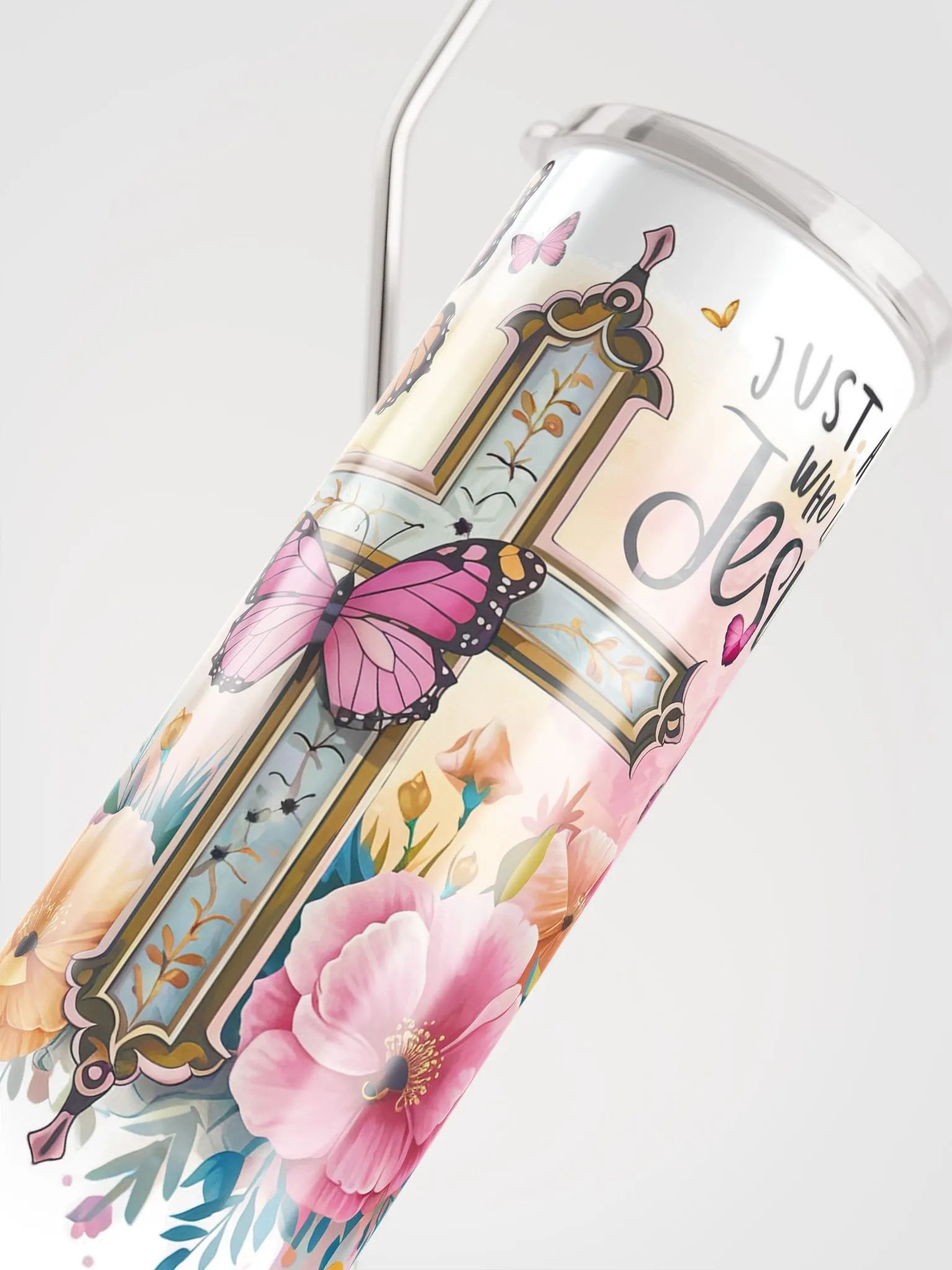 Just a Girl Who Loves Jesus Stainless Steel Tumbler product image (6)
