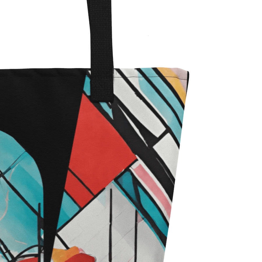 Big printed tote bag with Kadinsky inspired  design product image (9)