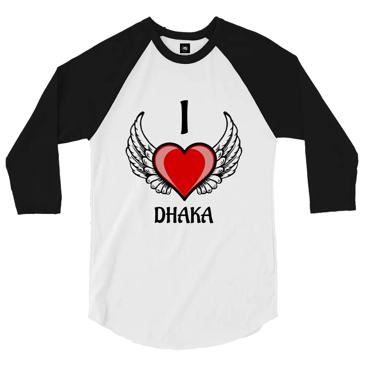 Dhaka Glossy Heart Raglan Tee product image (2)