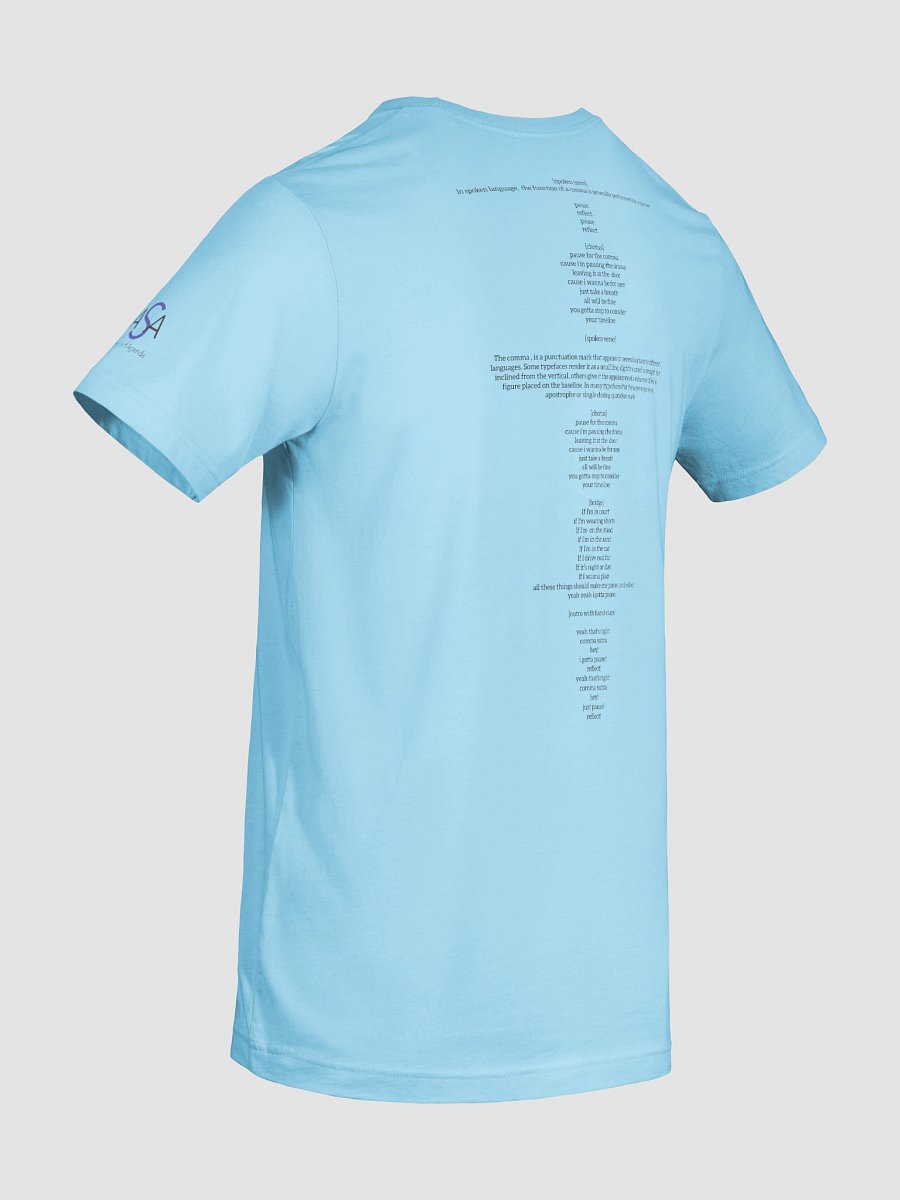 Comma Sutra (Light / Ladies) Tee w/ Lyrics product image (74)