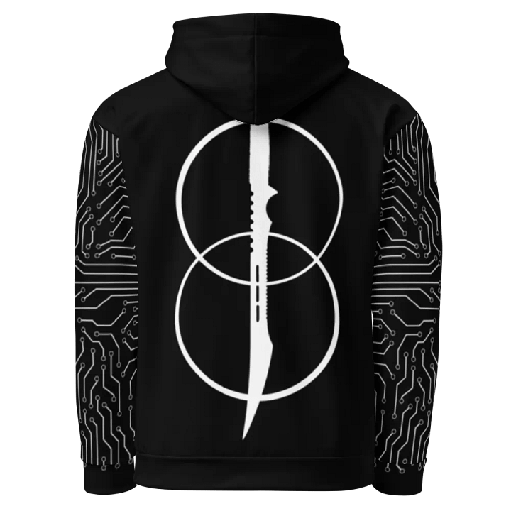 Mecha Warrior Hoodie - Black/White product image (2)