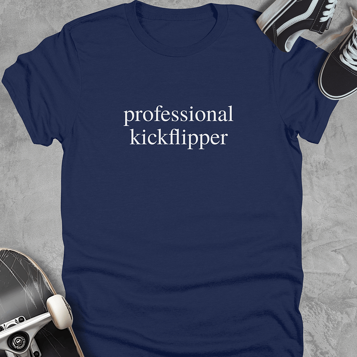 Professional Kickflipper, Funny Youth Skate T-Shirt, Unisex product image (3)