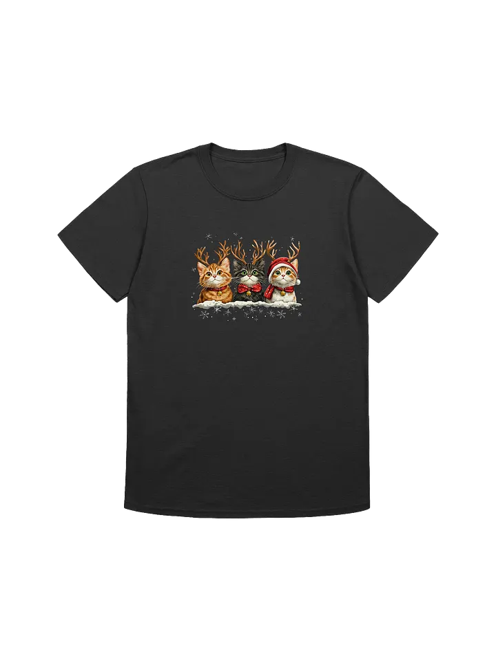 Cat Reindeer Christmas Unisex T-Shirt product image (4)