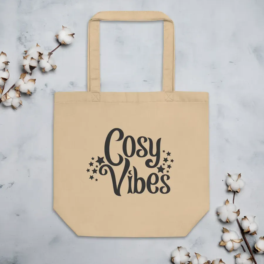 Cosy Vibes Eco Cotton Tote Bag - Natural product image (4)