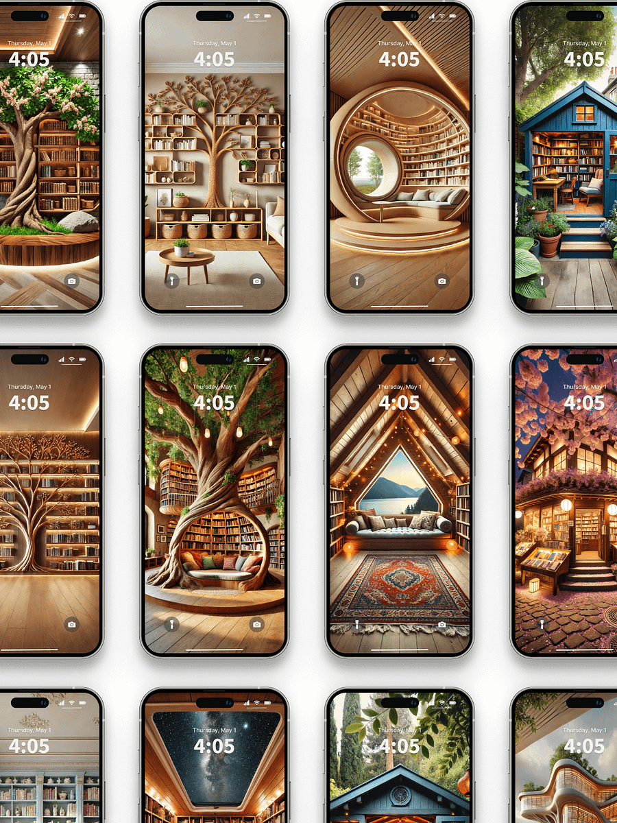 100 Stunning Wallpapers for Book Lovers – Cozy, Aesthetic & Inspiring product image (1)