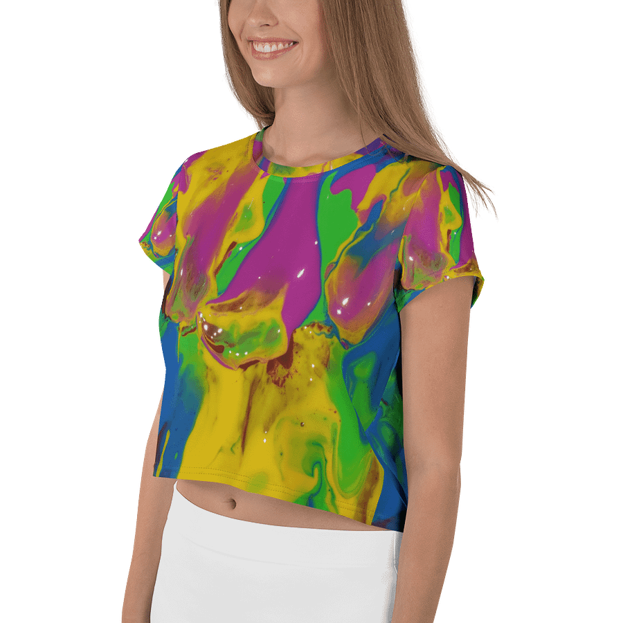 Marbled Dreams All-Over Crop Tee product image (3)