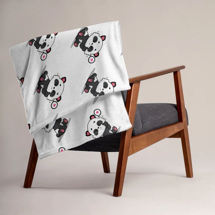 Panda Party Throw Blanket product image (1)