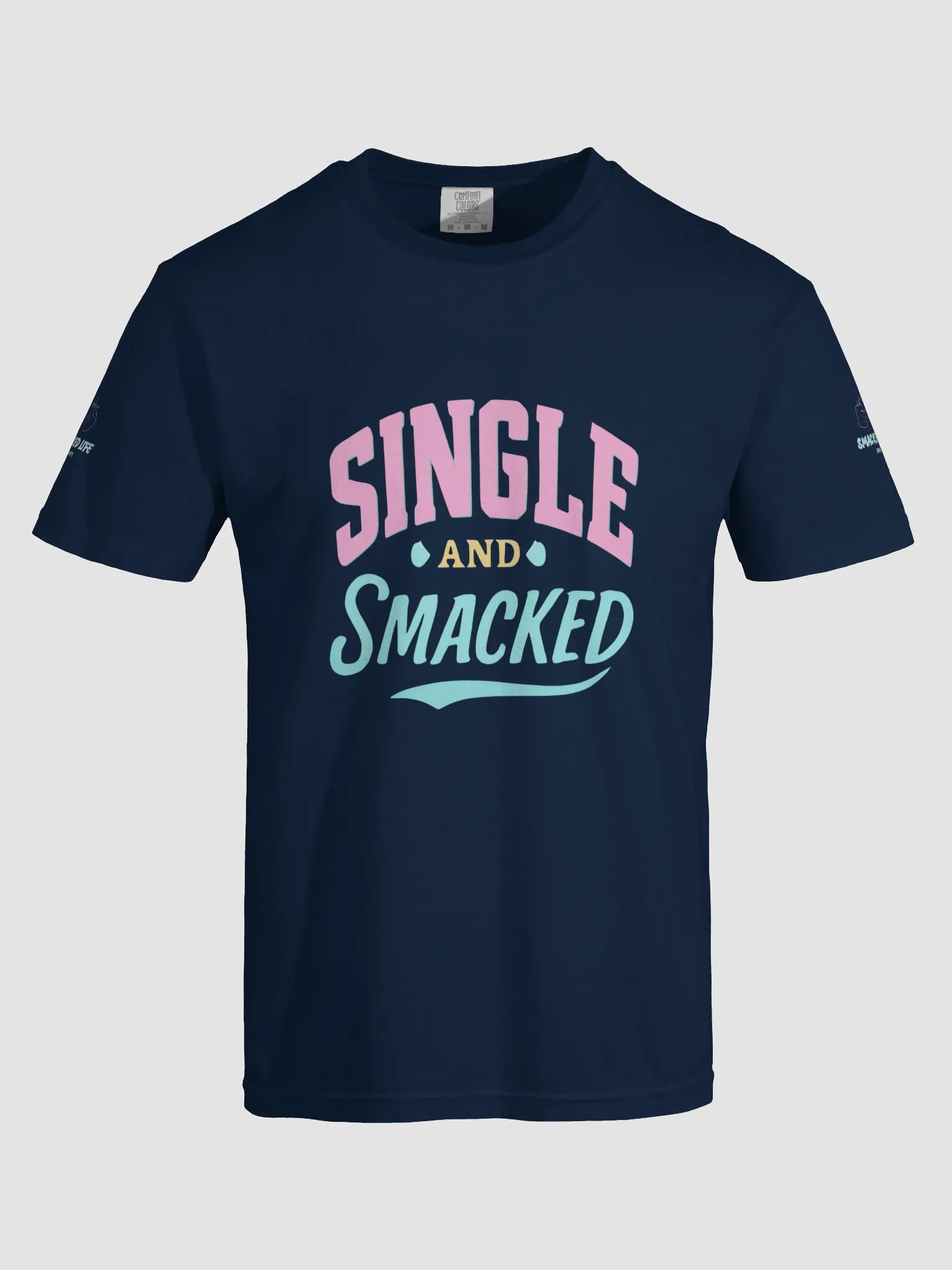 Single and Smacked T-Shirt - Funny Summer Vibes Tee for Singles product image (5)