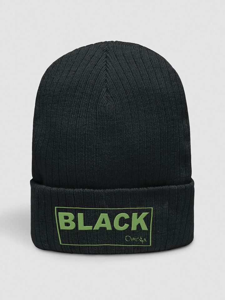 Black By Omega - Green | Ribbed Knit Beanie product image (1)