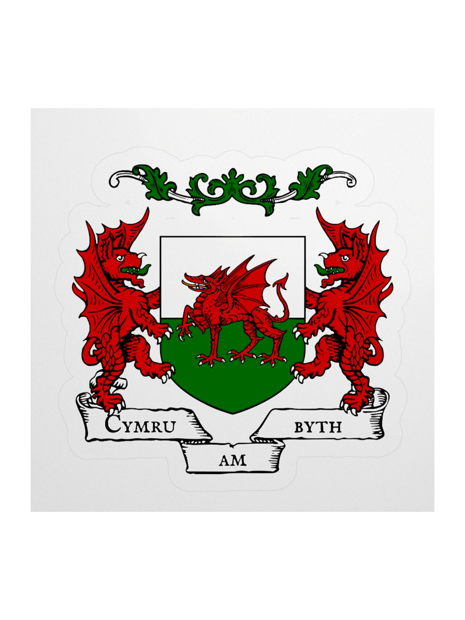 Cymru am Byth Kiss Cut Sticker product image (2)