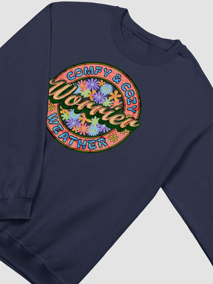 Worrier Comfy And Cozy Weather Whimsical Crewneck Sweatshirt product image (14)