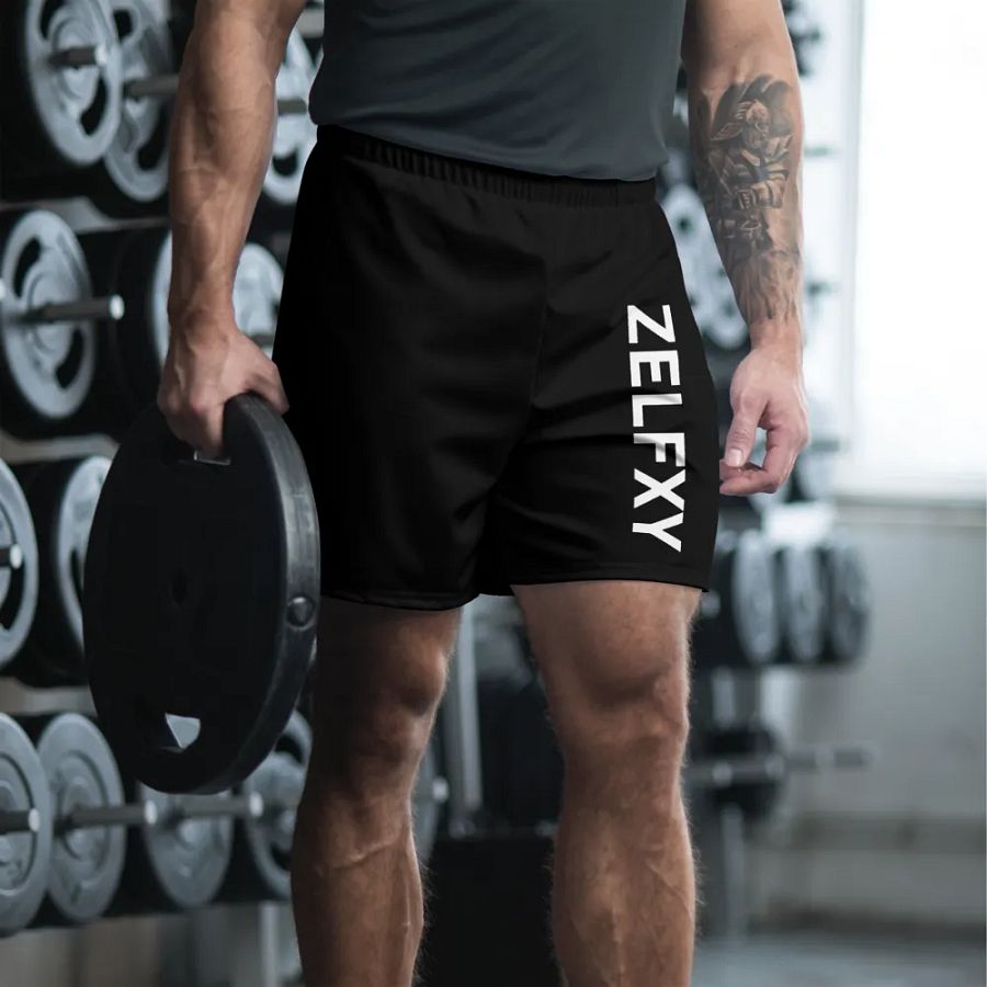 White Print Shorts - Black product image (3)