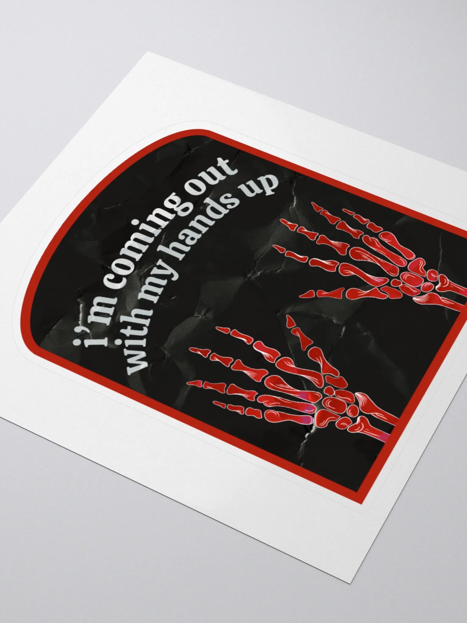 looks like i’m caught - die cut sticker product image (3)