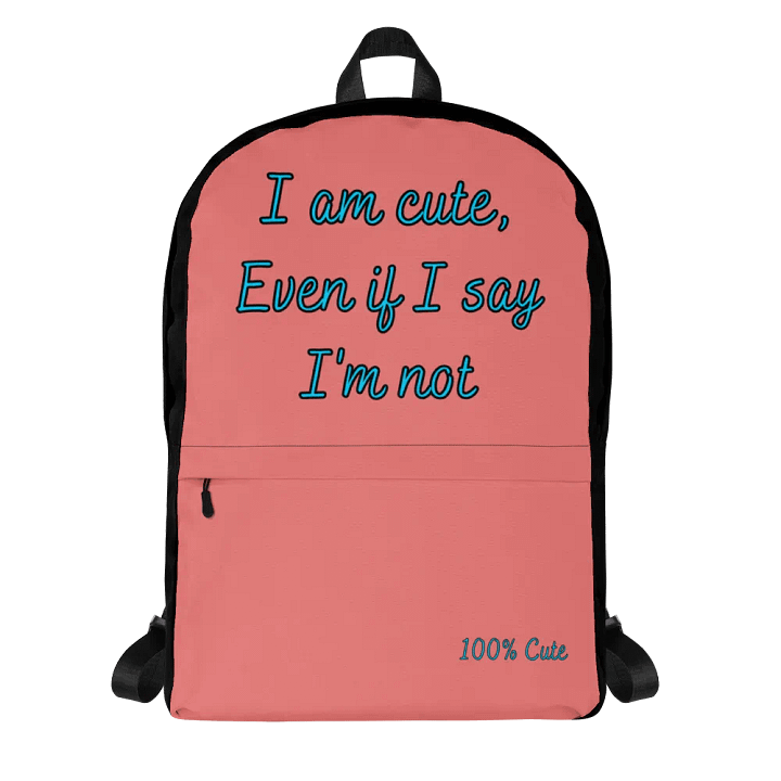 I'm NOT Cute Backpack Small (Pink) product image (1)