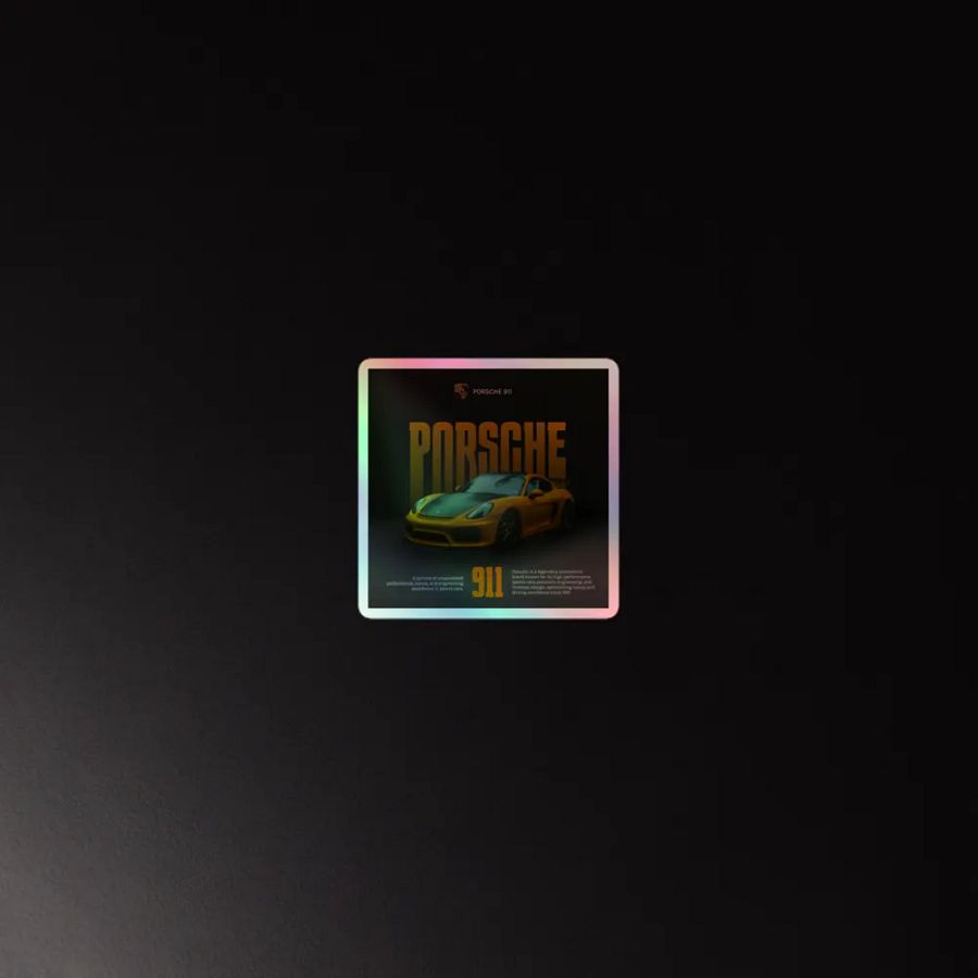 Porsche 911 Legacy Holographic Sticker Set product image (4)