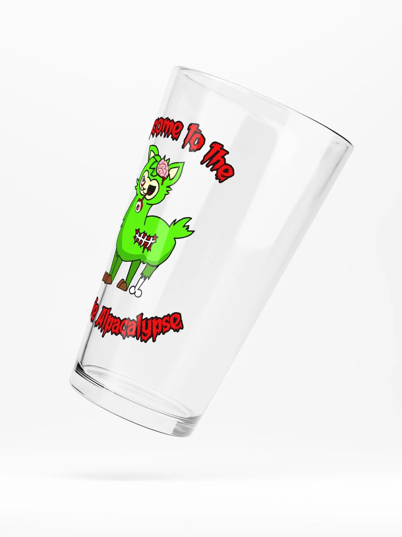 Welcome to the Zombie Alpacalypse Pint Glass product image (5)