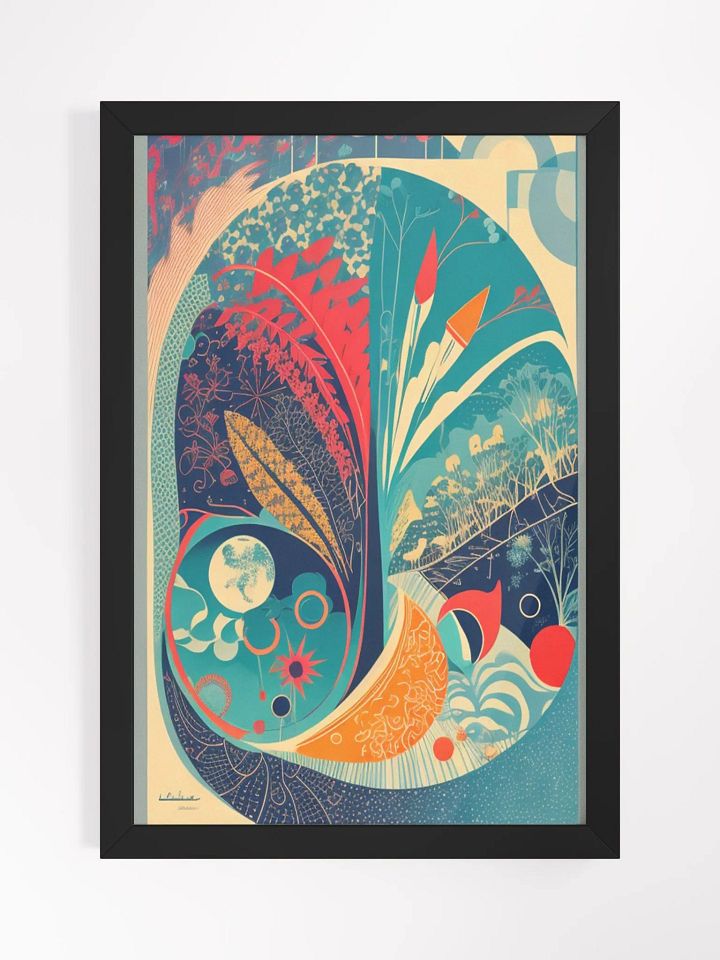 Modern Floral-Paisley-Like Art Print product image (1)