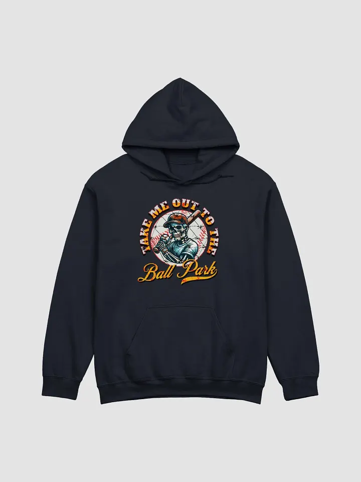 Take Me Out To The Ball Park Baseball Skeleton Player Hoodie product image (13)